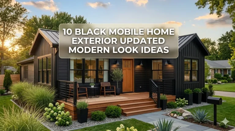 10 Black Mobile Home Exterior Updated Modern Look Ideas