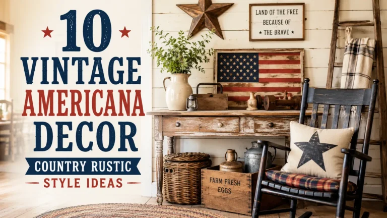 10 Vintage Americana Decor Country Rustic Style Ideas