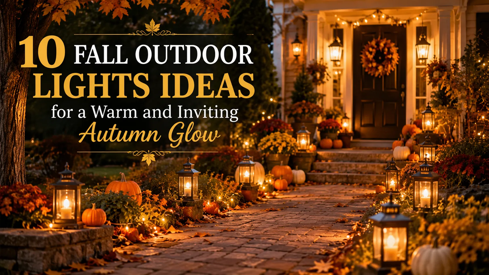 10 Fall Outdoor Lights Ideas for a Warm and Inviting Autumn Glow