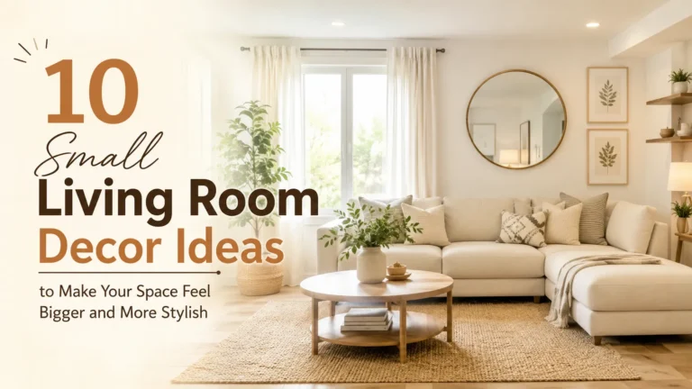 10 Small Living Room Decor Ideas to Make Your Space Feel Bigger and More Stylish
