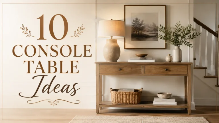10 Console Table Ideas