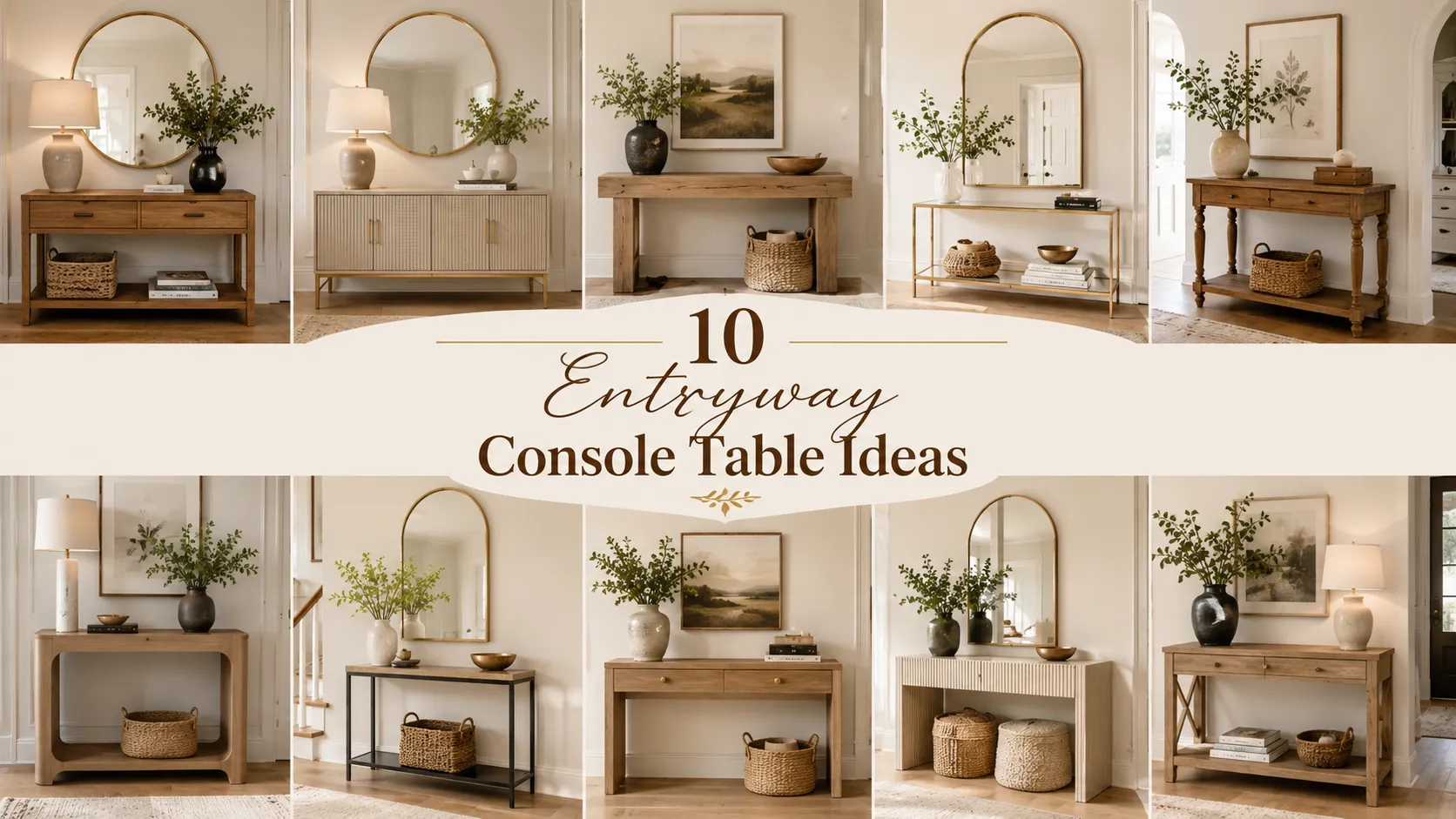 10 Entryway Console Table Ideas