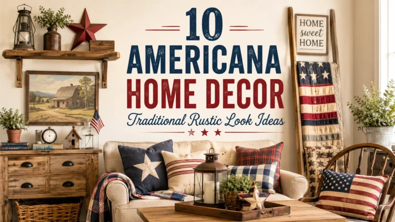 10 Americana Home Decor Traditional Rustic Look Ideas