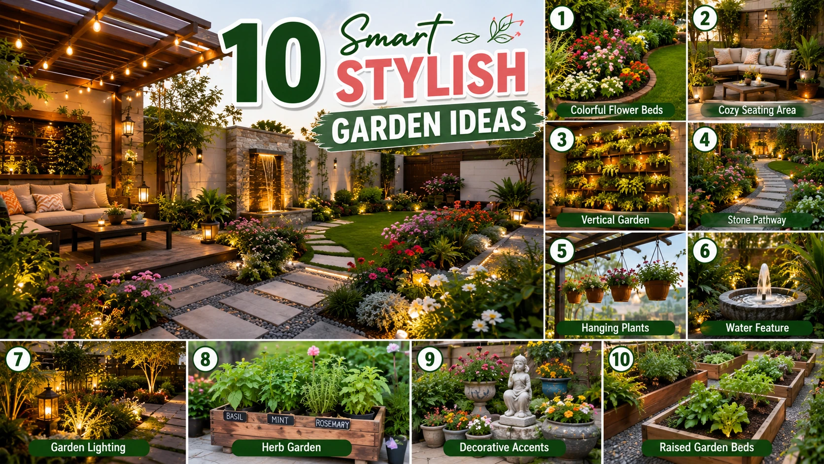 10 Smart Stylish Garden Ideas