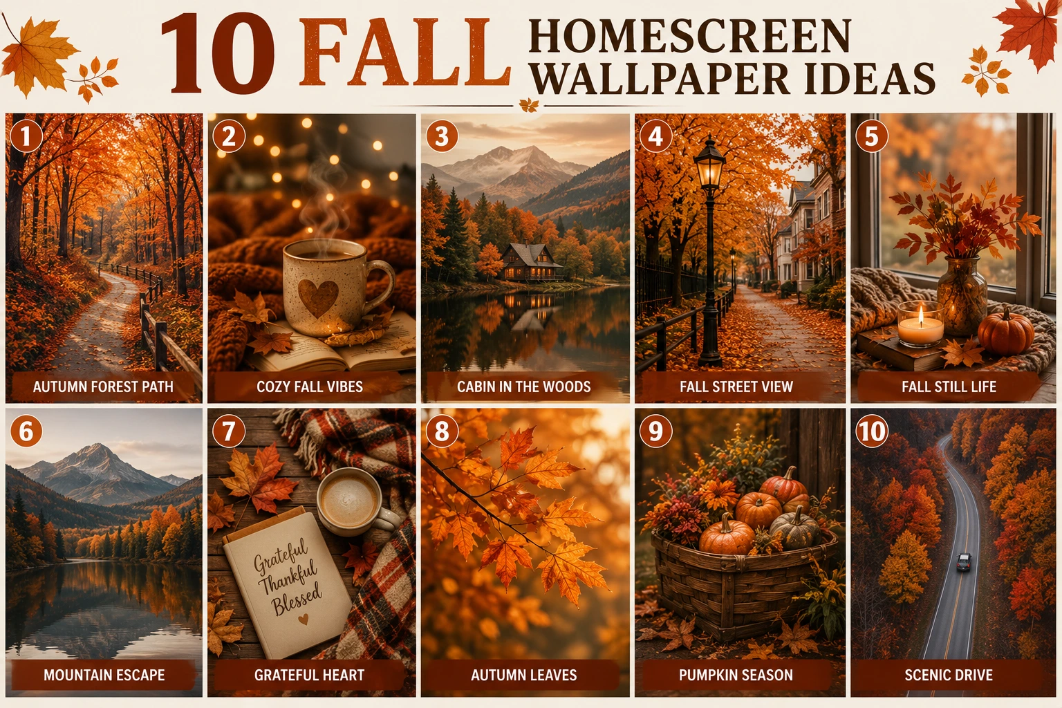 10 Fall Homescreen Wallpaper Ideas
