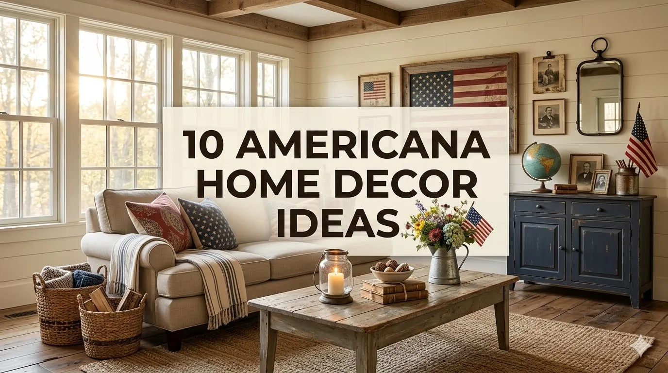 Americana Home Decor Traditional Rustic Look Ideas