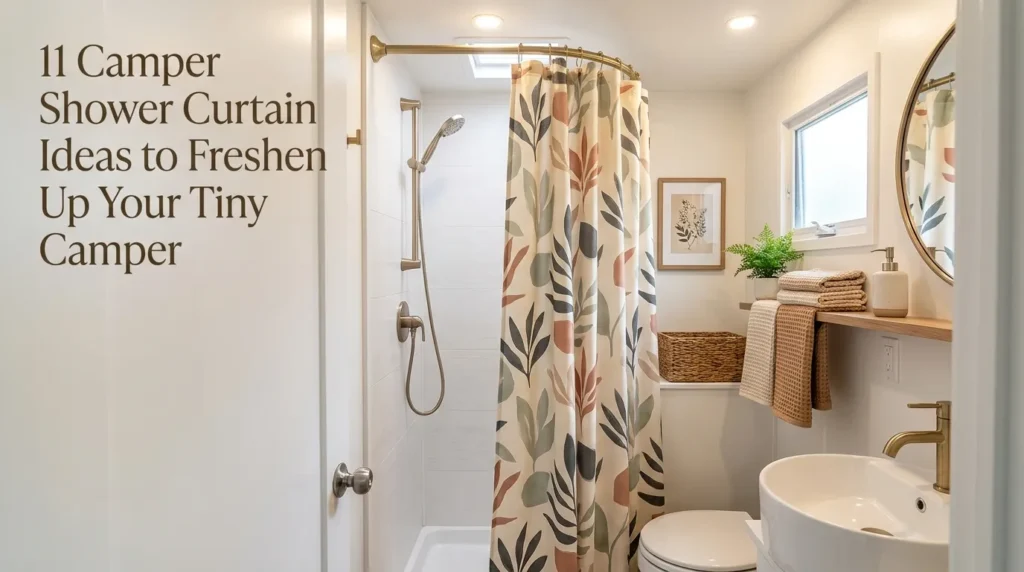 Camper Shower Curtain Ideas