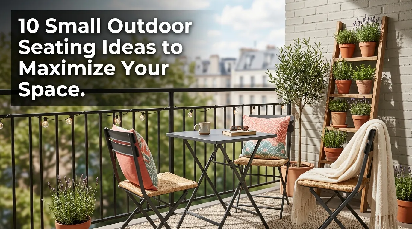 10 small outdoor seating ideas to maximize your space
