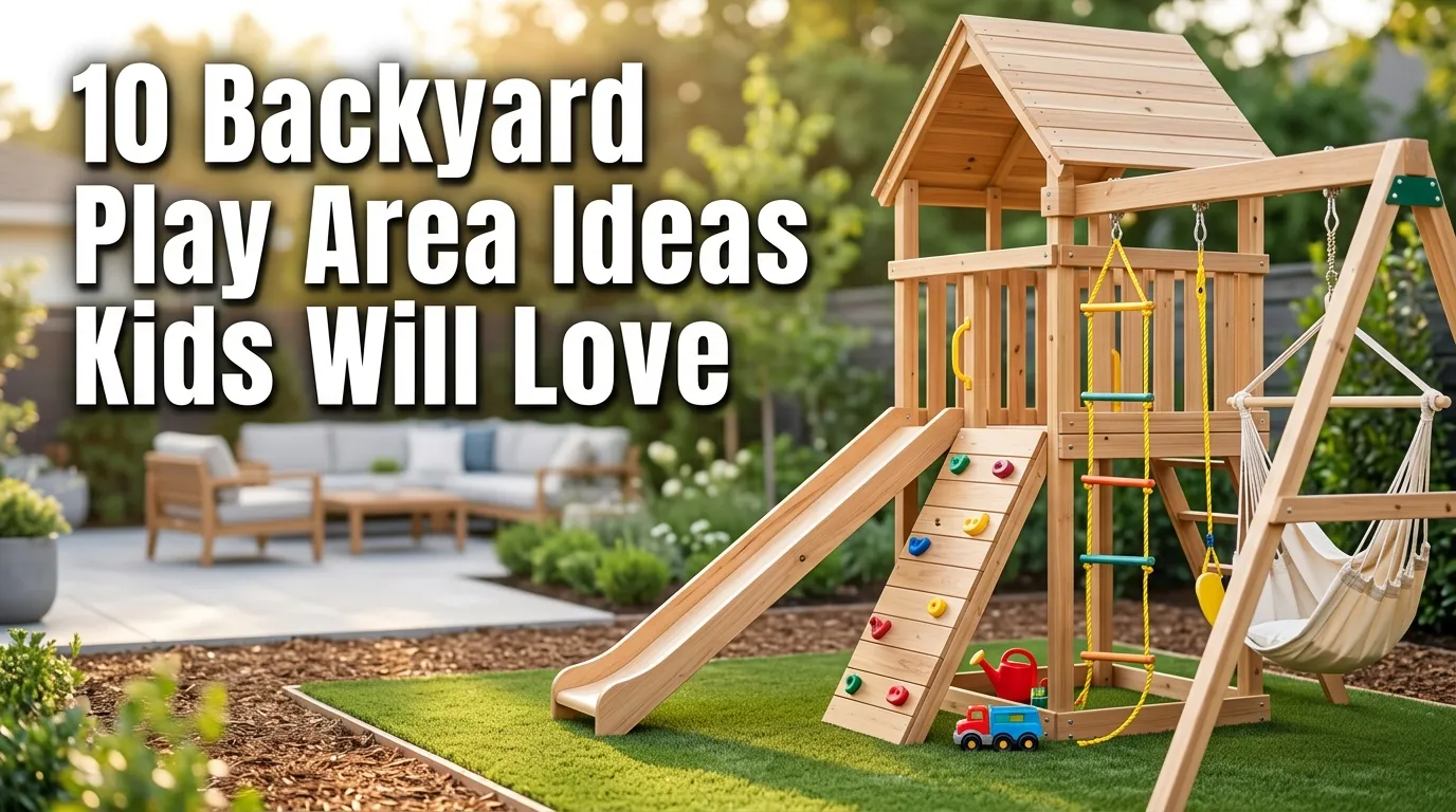 10 backyard play area ideas kids will love