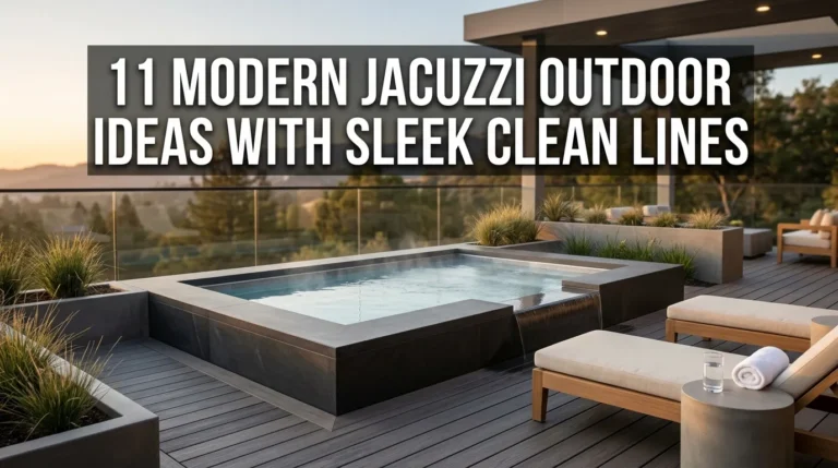 11 modern jacuzzi outdoor ideas with sleek clean lines