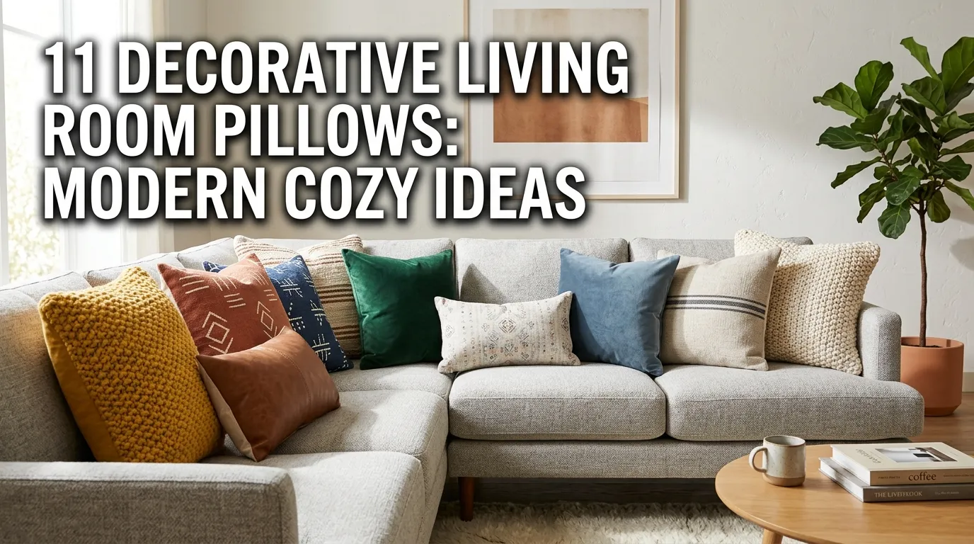 11 Decorative Living Room Pillows: Modern Cozy Ideas