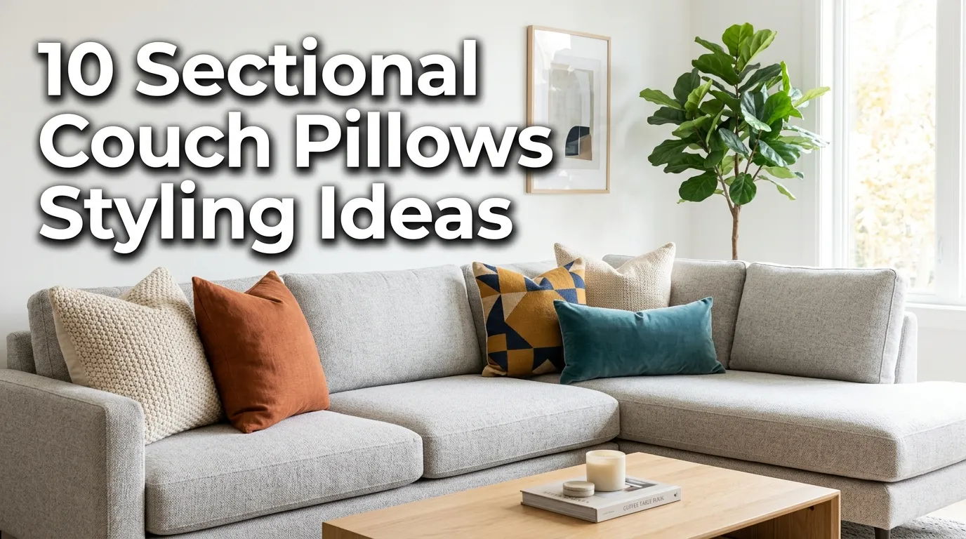 10 Sectional Couch Pillows Styling Ideas