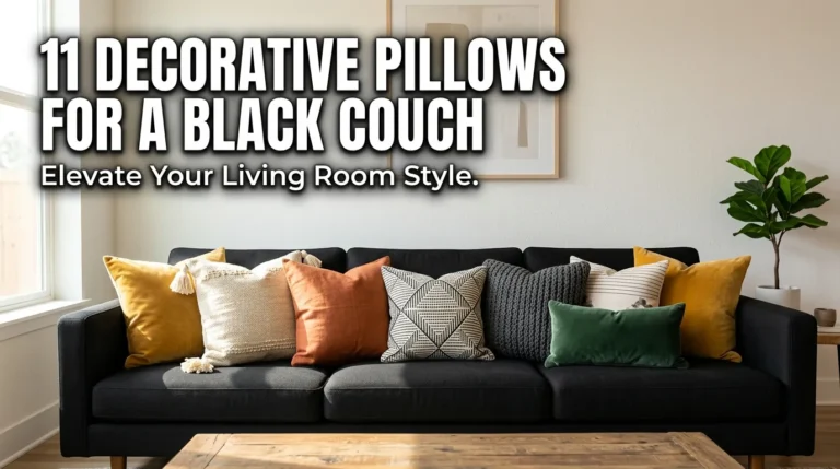 11 Decorative Pillows for a Black Couch