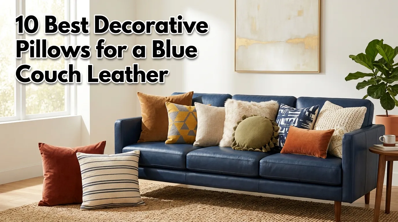 10 Best Decorative Pillows for a Blue Couch Leather Sofas