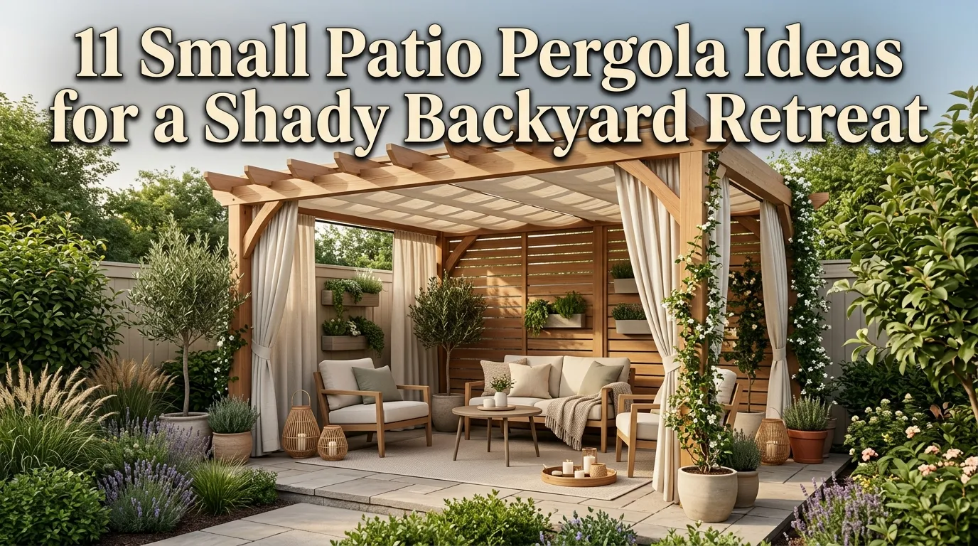 11 Small Patio Pergola Ideas for a Shady Backyard Retreat