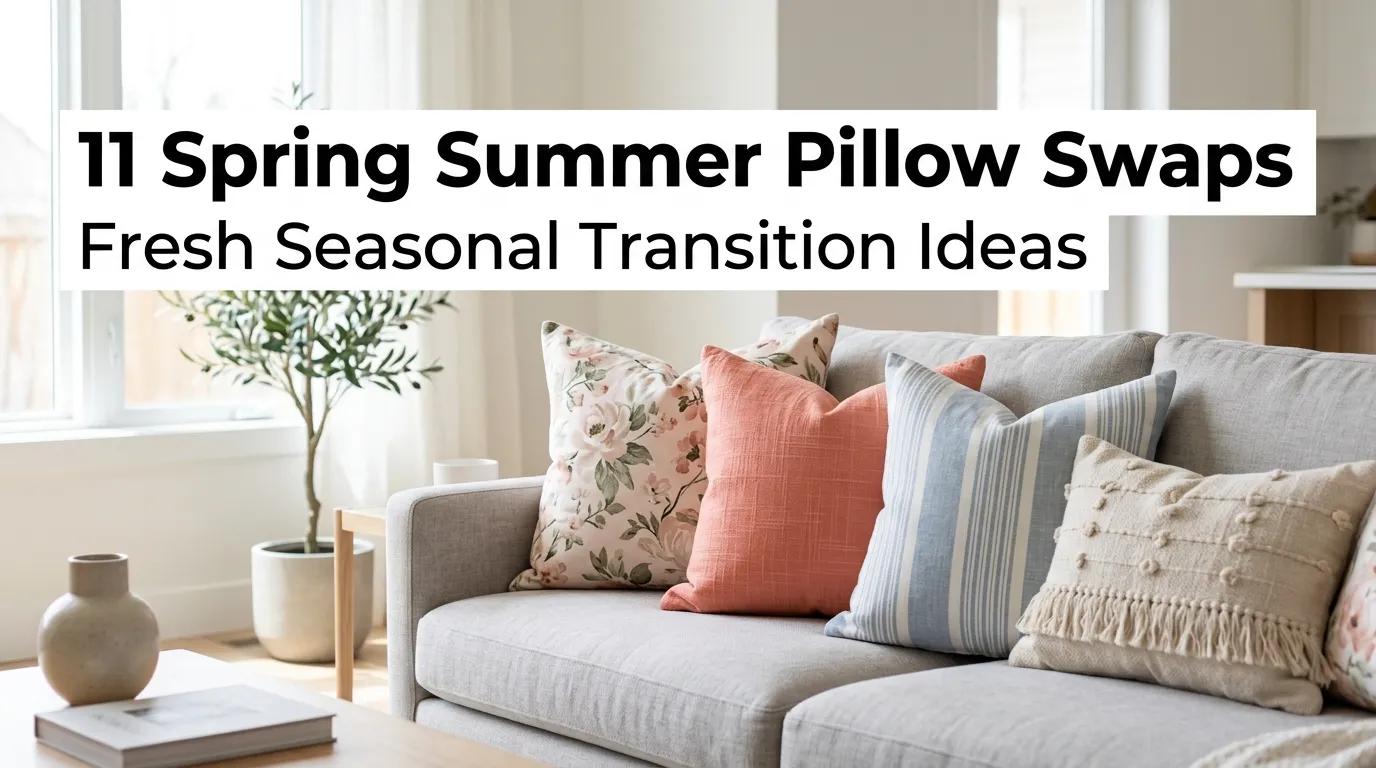 11 Spring Summer Pillow Swaps Fresh Seasonal Transition Ideas