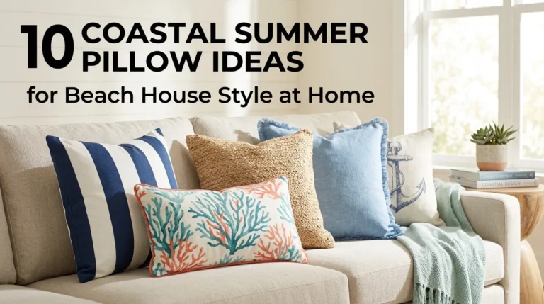 10 Coastal Summer Pillow Ideas for Beach House Style at Home