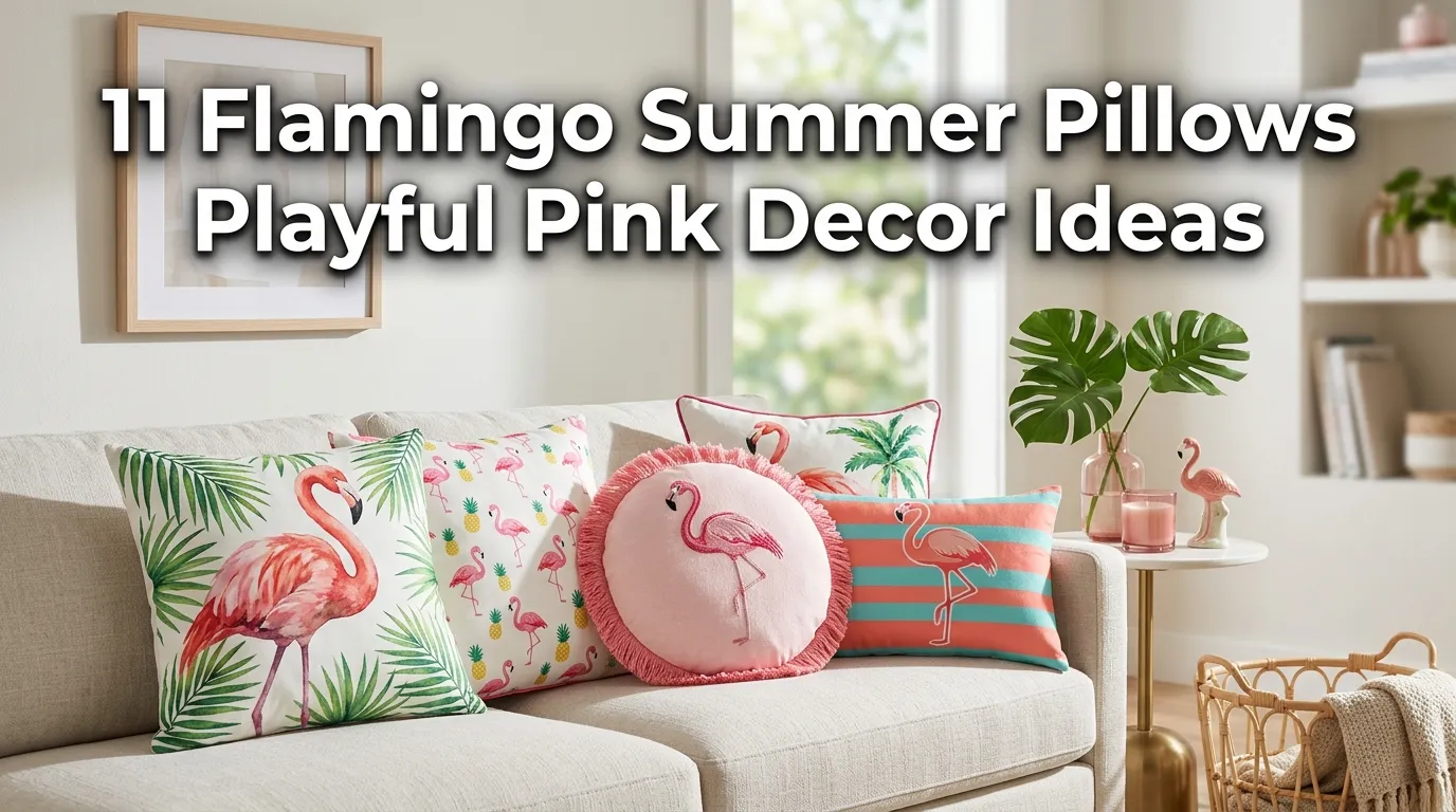 11 Flamingo Summer Pillows Playful Pink Decor Ideas