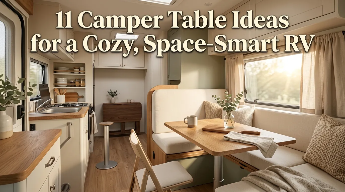 11 Camper Table Ideas for a Cozy, Space-Smart RV