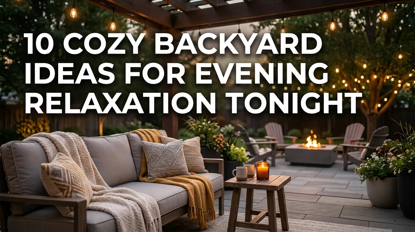 10 Cozy Backyard Ideas for Evening Relaxation Tonight