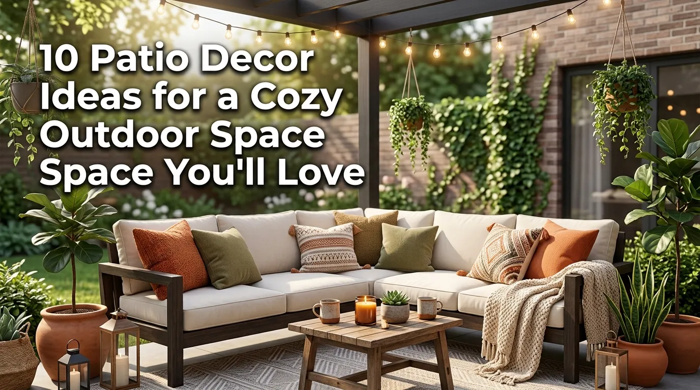 10 Patio Decor Ideas for a Cozy Outdoor Space You'll Love