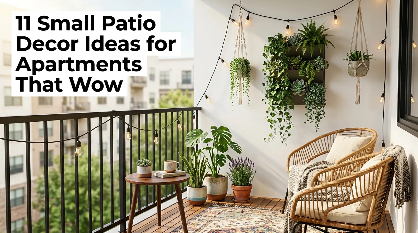 11 Small Patio Decor Ideas for Apartments That Wow