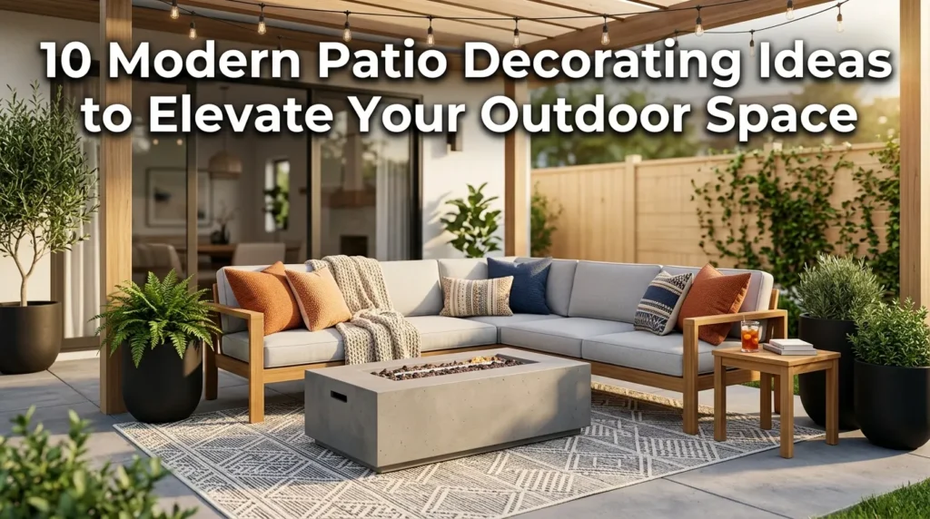 10 Modern Patio Decorating Ideas to Elevate Your Outdoor Space