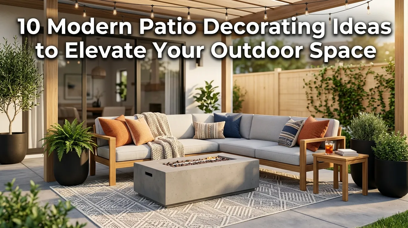 10 Modern Patio Decorating Ideas to Elevate Your Outdoor Space