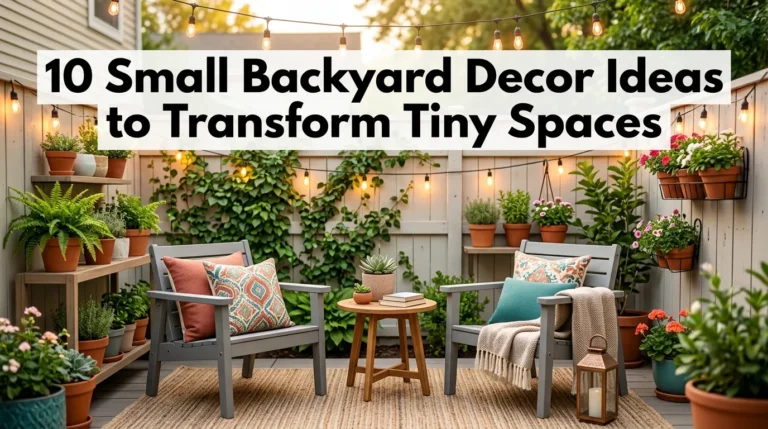 10 Small Backyard Decor Ideas to Transform Tiny Spaces