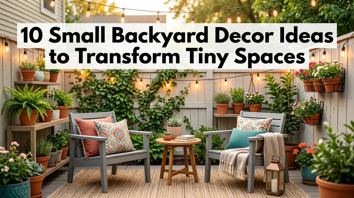 10 Small Backyard Decor Ideas to Transform Tiny Spaces