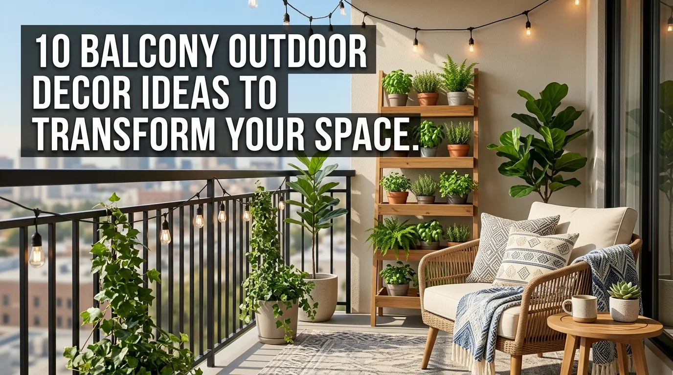 10 Balcony Outdoor Decor Ideas to Transform Your Space