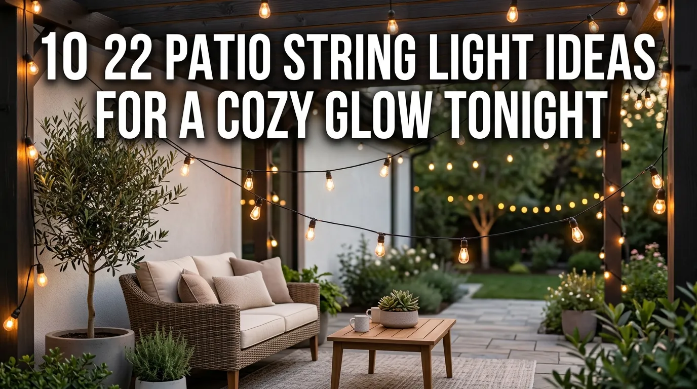 10 22 Patio String Light Ideas for a Cozy Glow Tonight