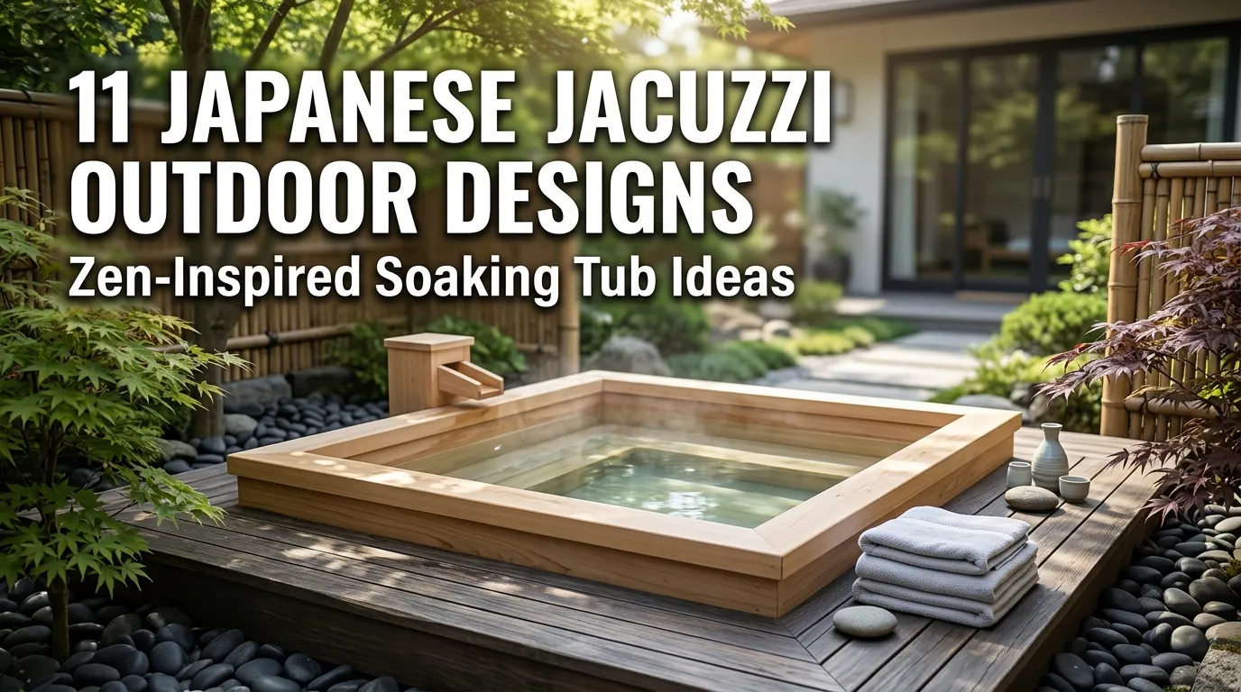 11 Japanese Jacuzzi Outdoor Designs Zen-Inspired Soaking Tub Ideas