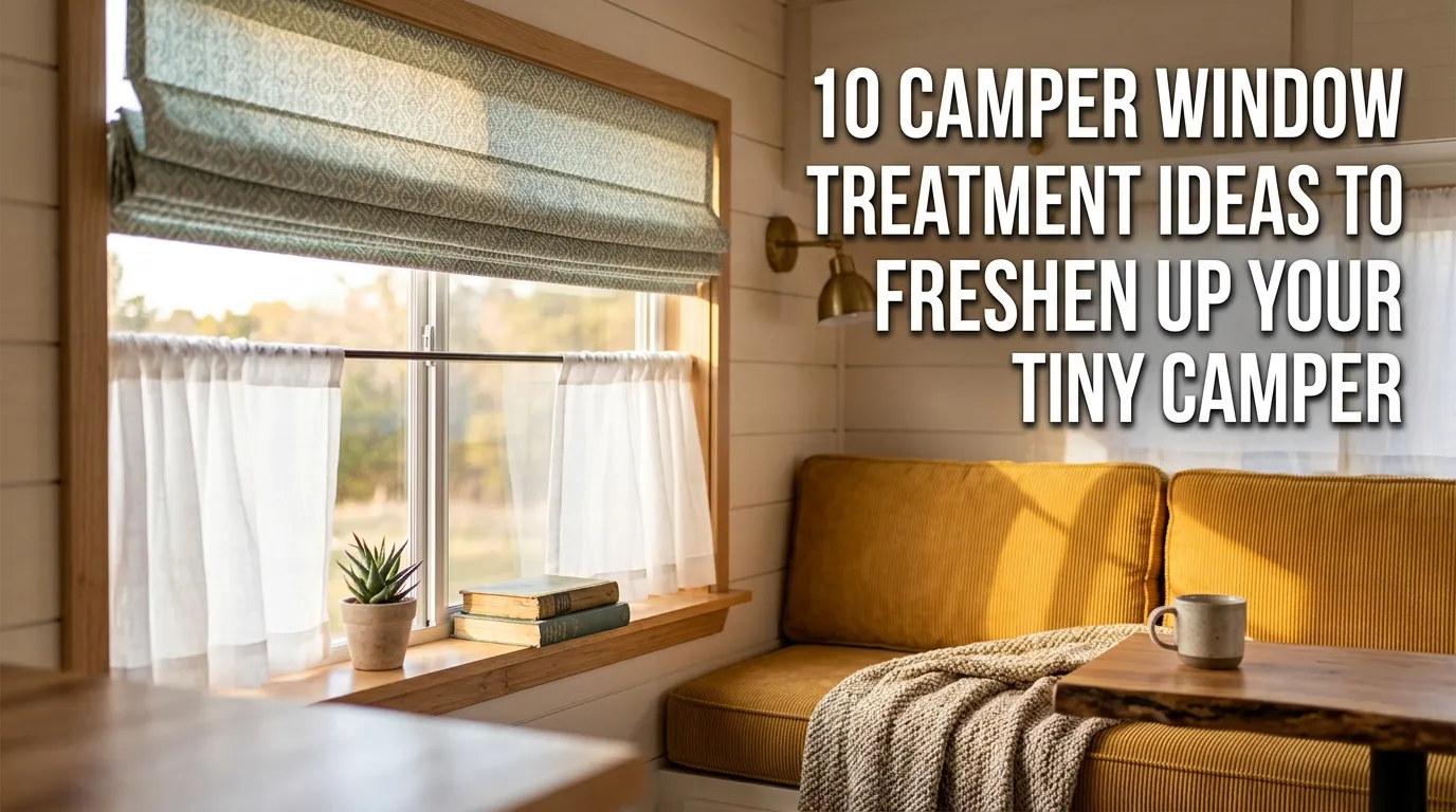 10 Camper Window Treatment Ideas to Freshen Up Your Tiny Camper