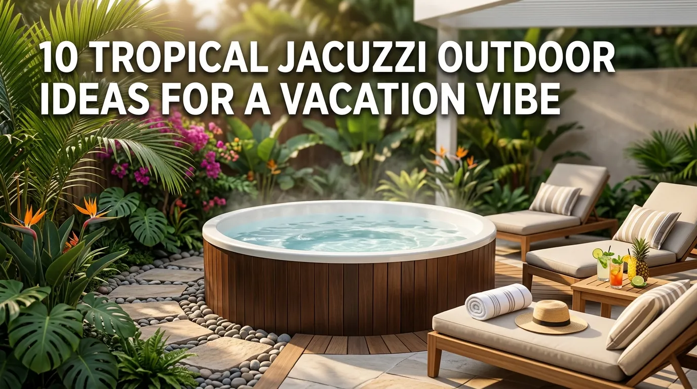 10 Tropical Jacuzzi Outdoor Ideas for a Vacation Vibe