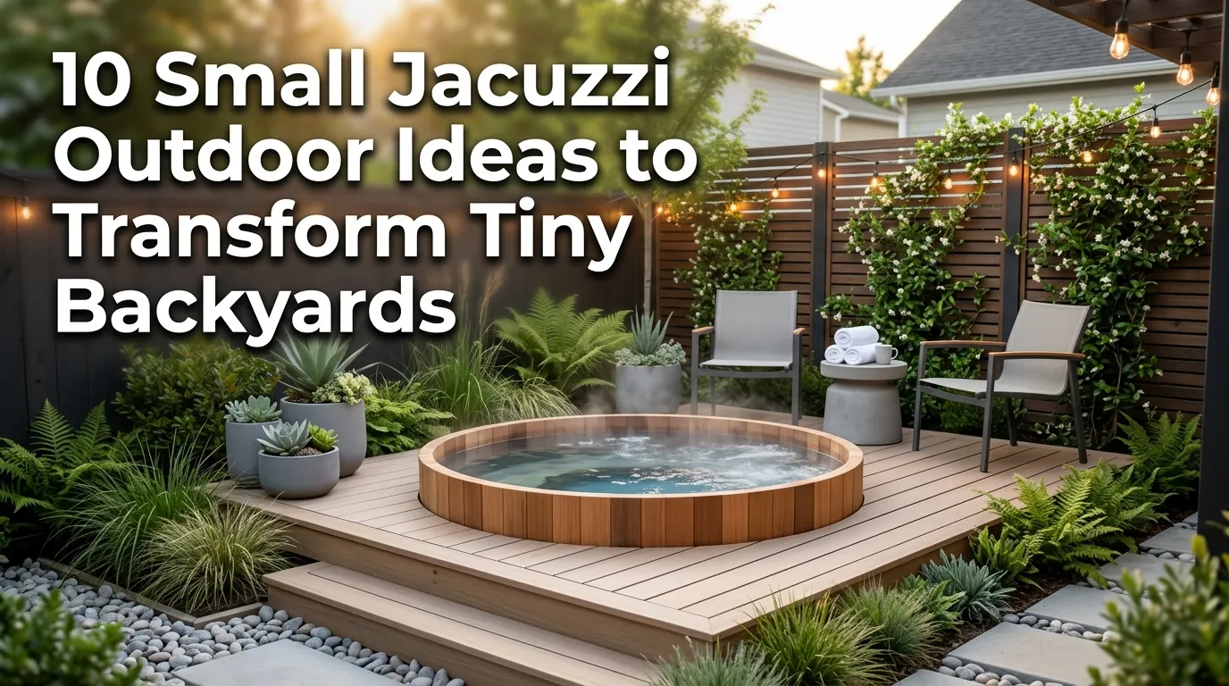 10 Small Jacuzzi Outdoor Ideas to Transform Tiny Backyards