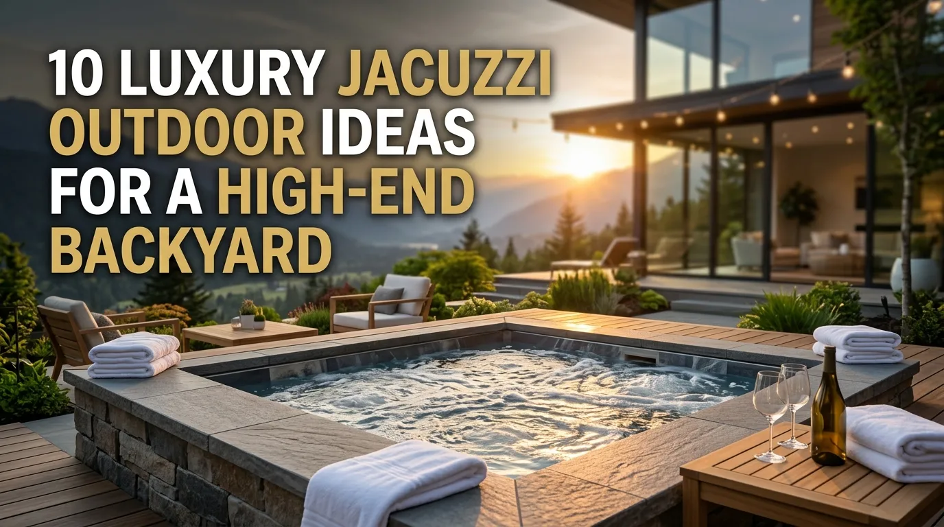 10 Luxury Jacuzzi Outdoor Ideas for a High-End Backyard