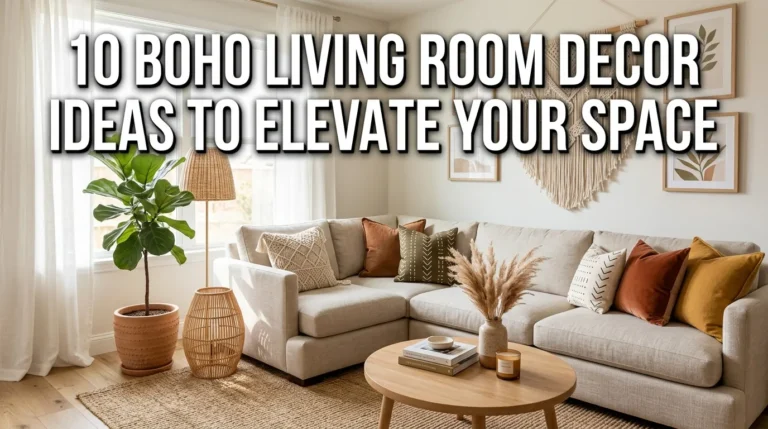 10 Boho Living Room Decor Ideas to Elevate Your Space