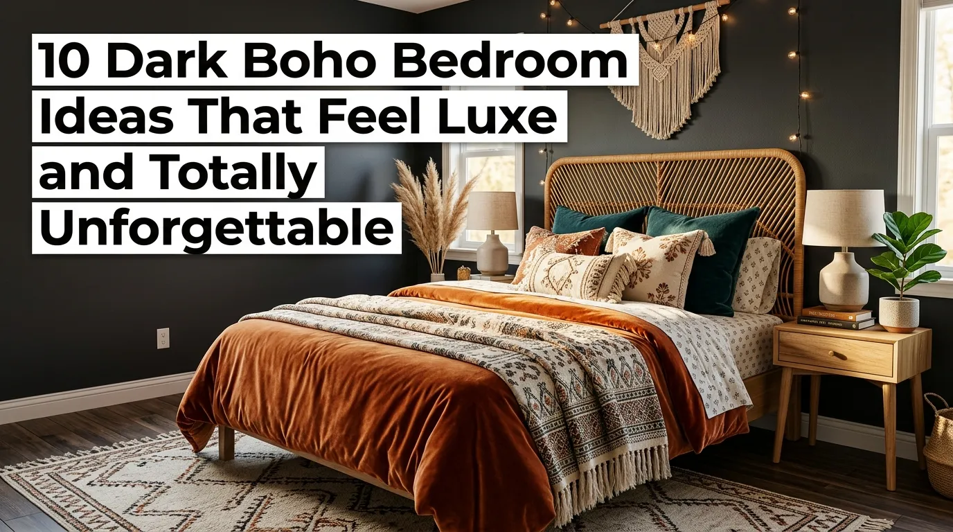 10 Dark Boho Bedroom Ideas That Feel Luxe and Totally Unforgettable