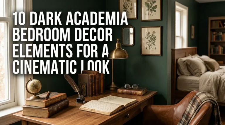 10 Dark Academia Bedroom Decor Elements for a Cinematic Look