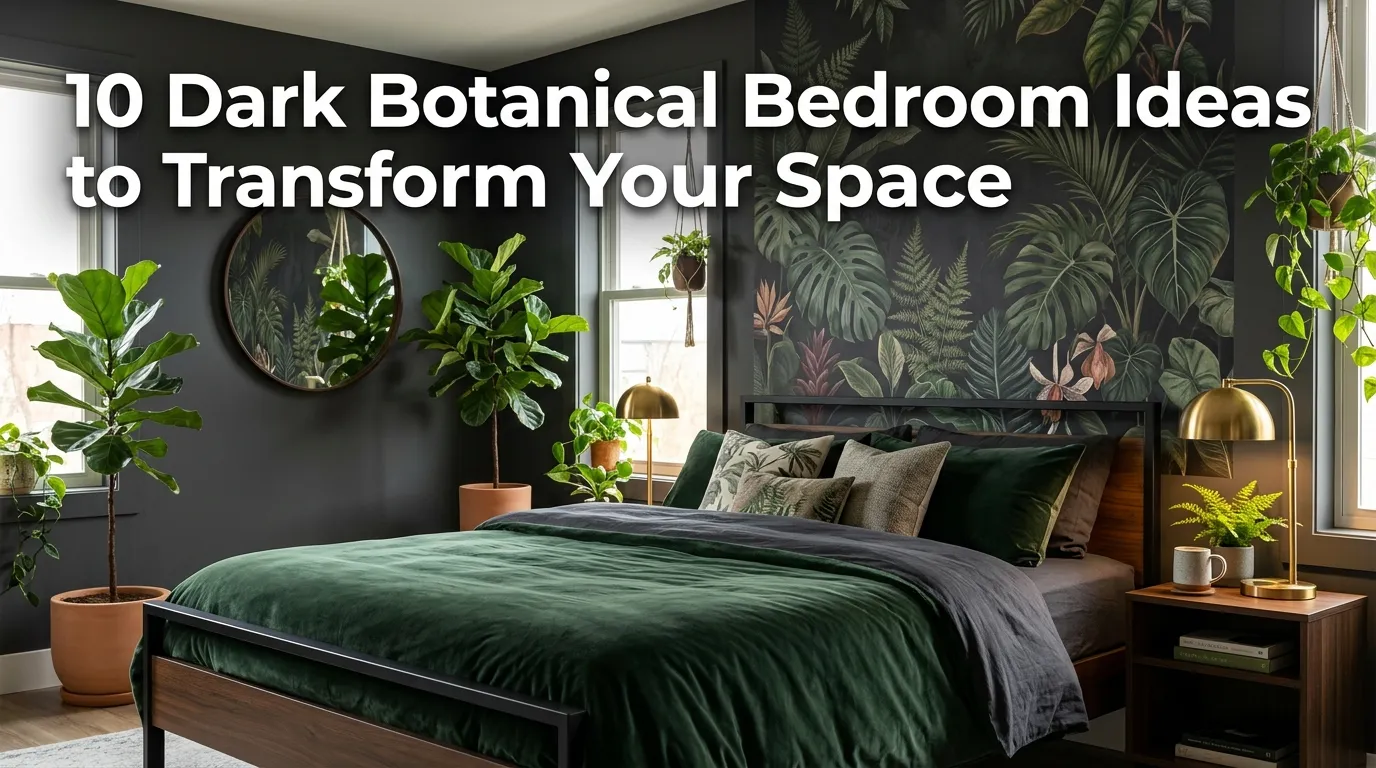 10 Dark Botanical Bedroom Ideas to Transform Your Space
