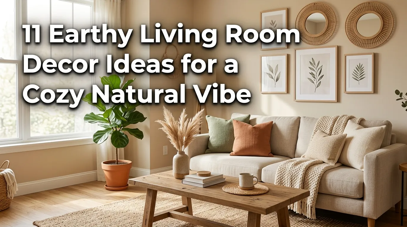 11 Earthy Living Room Decor Ideas for a Cozy Natural Vibe
