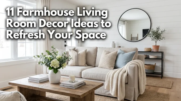 11 Farmhouse Living Room Decor Ideas to Refresh Your Space