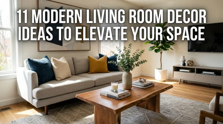 11 Modern Living Room Decor Ideas to Elevate Your Space