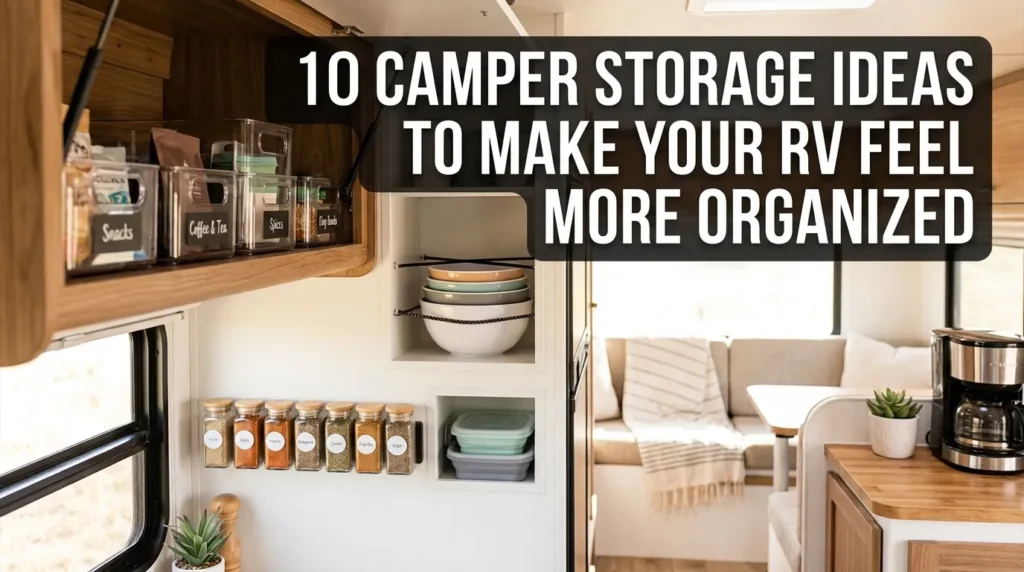 10 Camper Storage Ideas to Make Your RV Feel More Organized