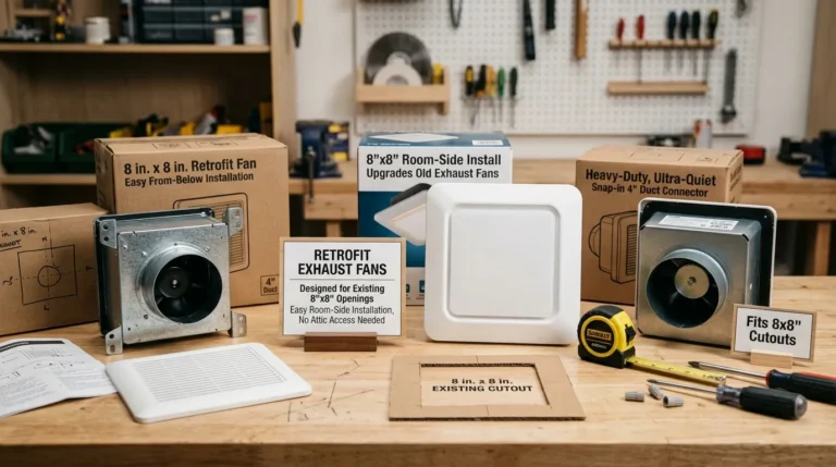 Best Retrofit Exhaust Fans Designed for Existing 8×8 Inch Openings