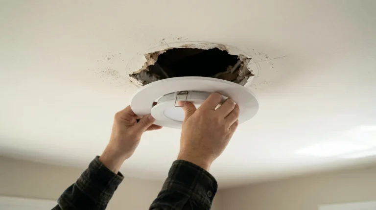 How to Patch Drywall Gaps When a New Fan Housing Is Smaller Than the Old One